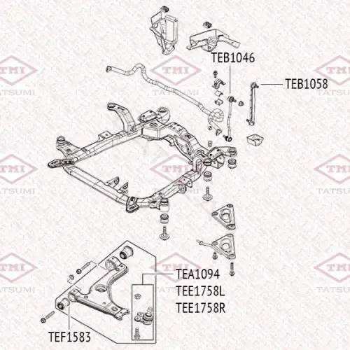 Стойки стабилизатора TATSUMI TEB1046