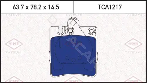 Тормозные колодки TATSUMI TCA1217