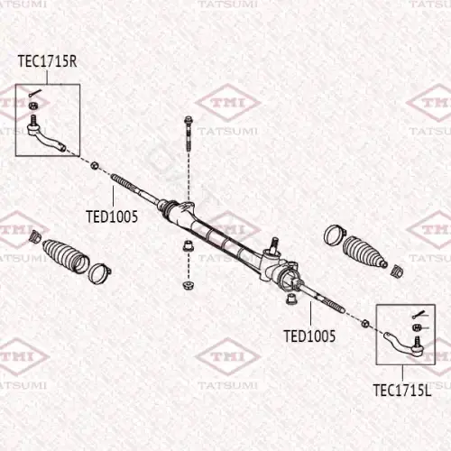 Рулевые наконечники TATSUMI TEC1715L