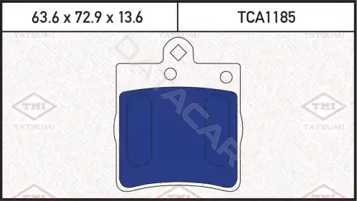 Тормозные колодки TATSUMI TCA1185