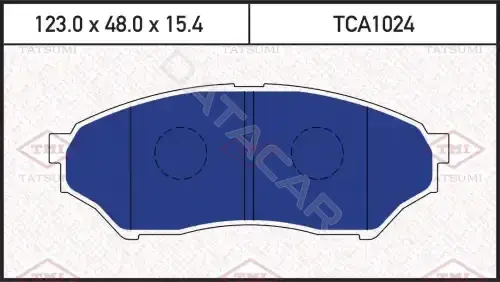 Тормозные колодки TATSUMI TCA1024