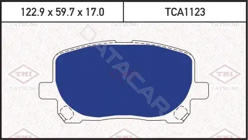 Тормозные колодки TATSUMI TCA1123