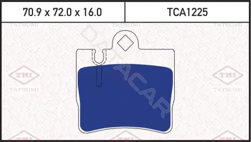 Тормозные колодки TATSUMI TCA1225