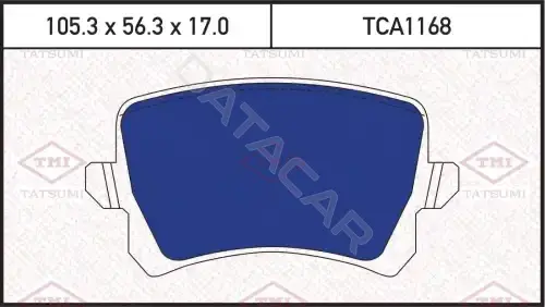 Тормозные колодки TATSUMI TCA1168