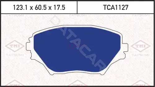 Тормозные колодки TATSUMI TCA1127