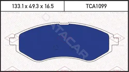 Тормозные колодки TATSUMI TCA1099