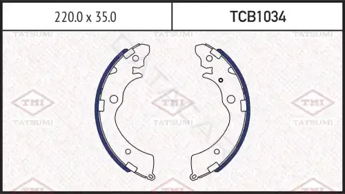 Барабанные колодки TATSUMI TCB1034
