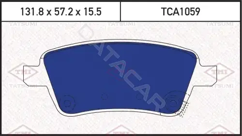 Тормозные колодки TATSUMI TCA1059
