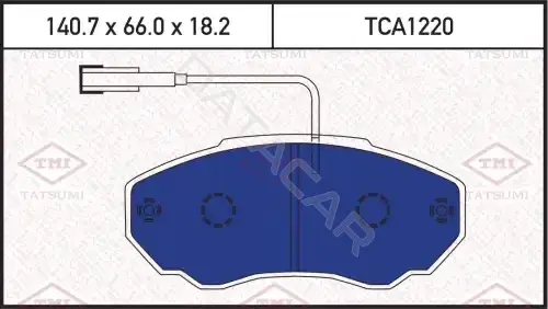 Тормозные колодки TATSUMI TCA1220