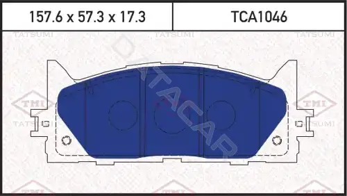 Тормозные колодки TATSUMI TCA1046