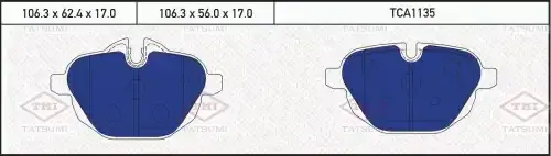 Тормозные колодки TATSUMI TCA1135