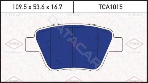 Тормозные колодки TATSUMI TCA1015