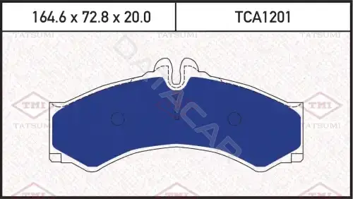 Тормозные колодки TATSUMI TCA1201