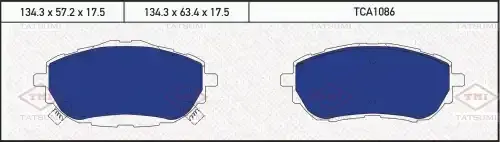 Тормозные колодки TATSUMI TCA1086