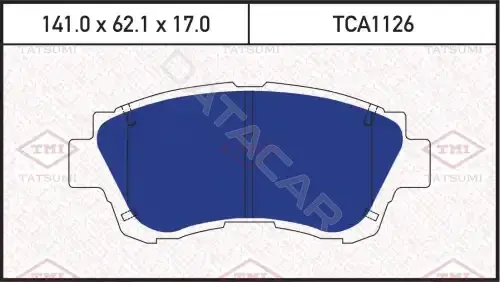 Тормозные колодки TATSUMI TCA1126