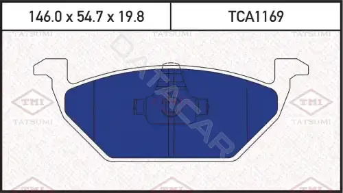 Тормозные колодки TATSUMI TCA1169