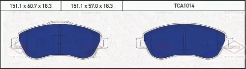 Тормозные колодки TATSUMI TCA1014