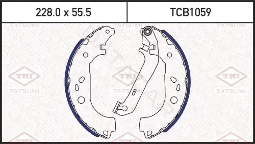Барабанные колодки TATSUMI TCB1059