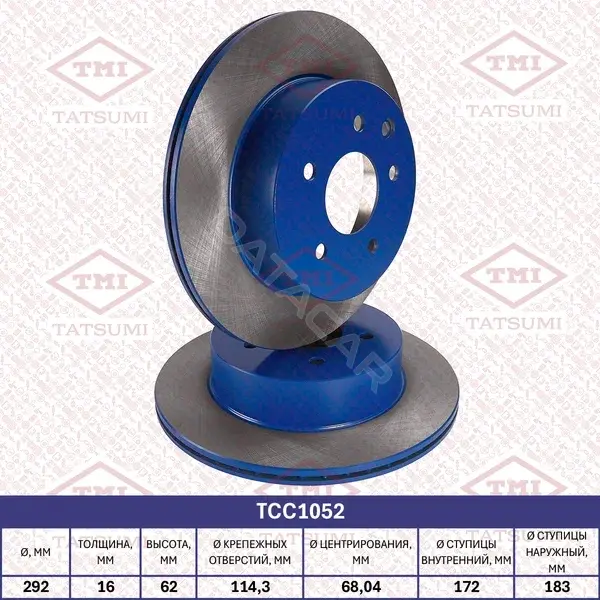 Тормозные диски TATSUMI TCC1052