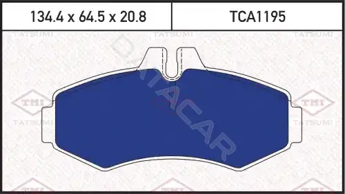 Тормозные колодки TATSUMI TCA1195