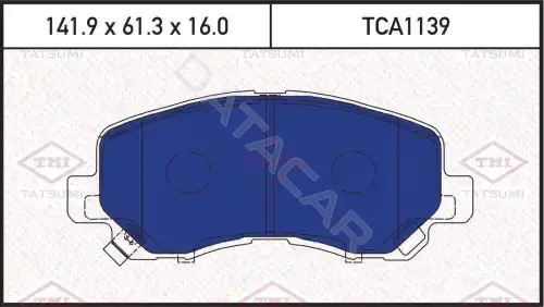 Тормозные колодки TATSUMI TCA1139