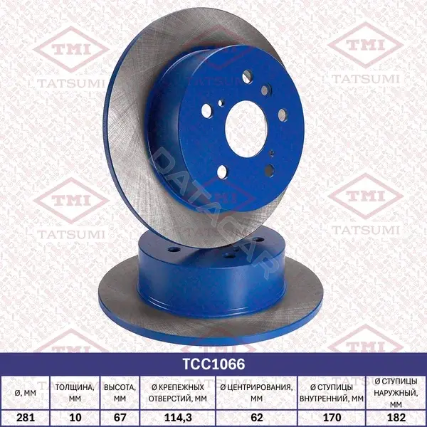 Тормозные диски TATSUMI TCC1066