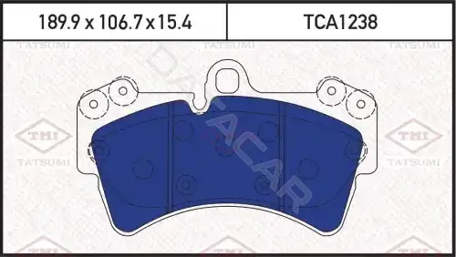 Тормозные колодки TATSUMI TCA1238