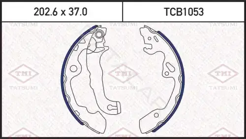Барабанные колодки TATSUMI TCB1053