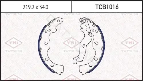Барабанные колодки TATSUMI TCB1016
