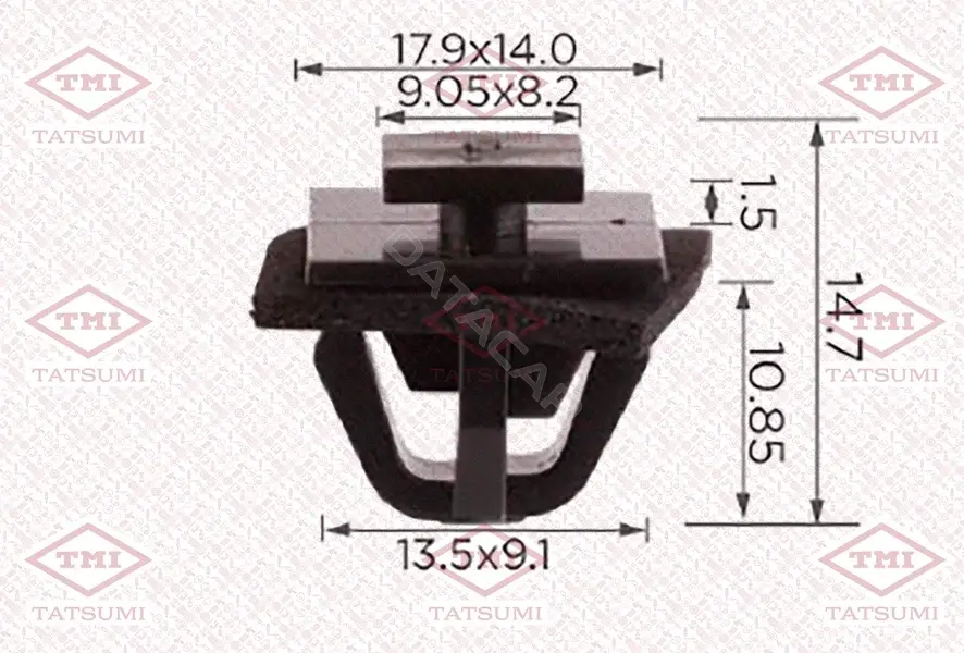 Клипсы, фиксаторы, зажимы TATSUMI TJB1389