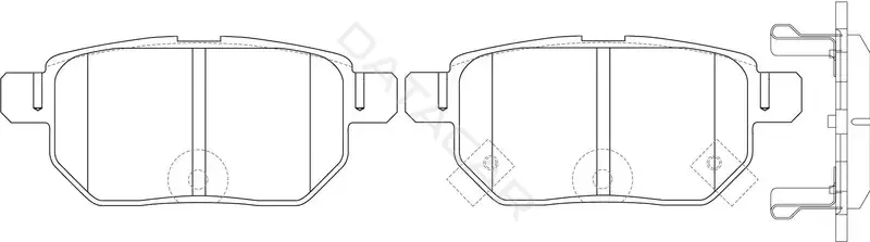 Тормозные колодки SB NAGAMOCHI BP21519