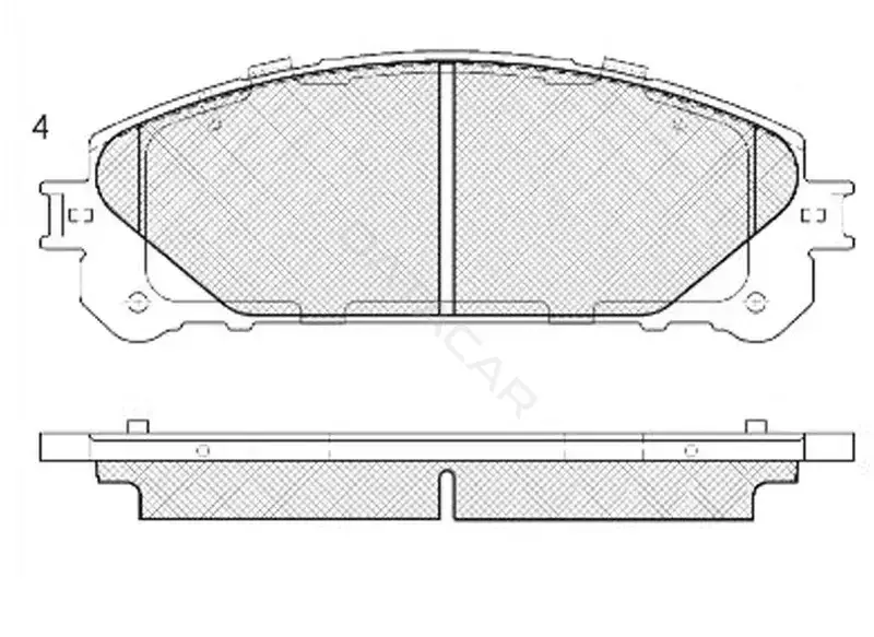 Тормозные колодки SB NAGAMOCHI BP21845