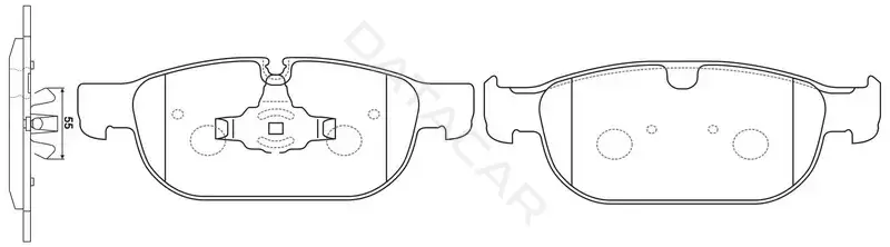 Тормозные колодки SB NAGAMOCHI BP45002