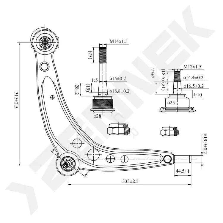Рычаги ZENNEK DCA0021