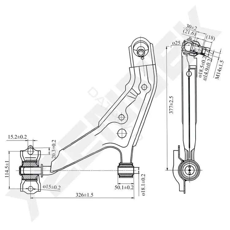 Рычаги ZENNEK DCA0042