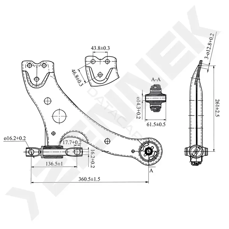 Рычаги ZENNEK DCA0110
