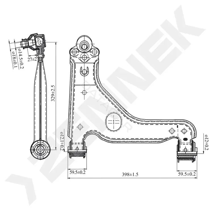 Рычаги ZENNEK DCA0149