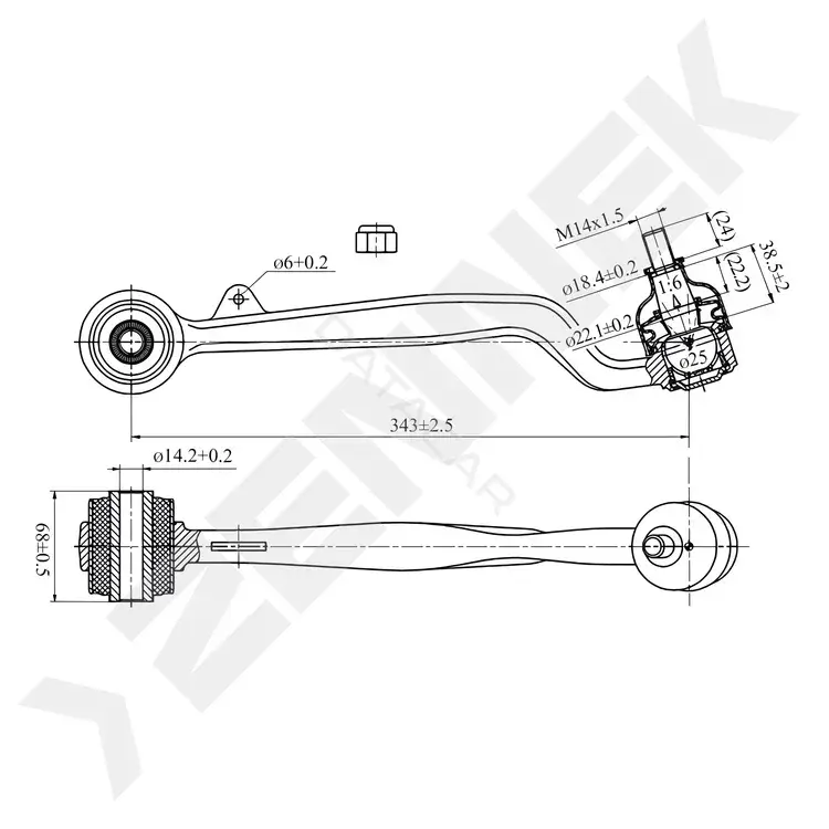 Рычаги ZENNEK DCA0152