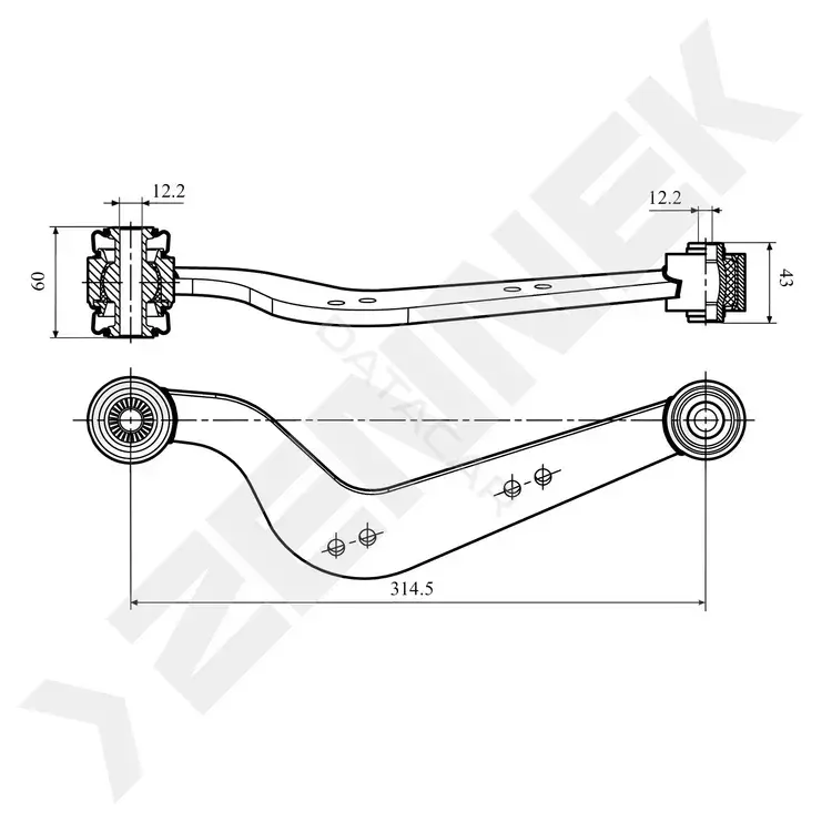 Рычаги ZENNEK DCA0199