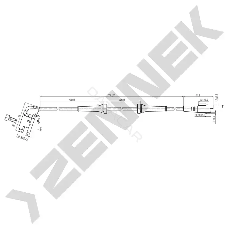 Датчик АБС ZENNEK DAS0144