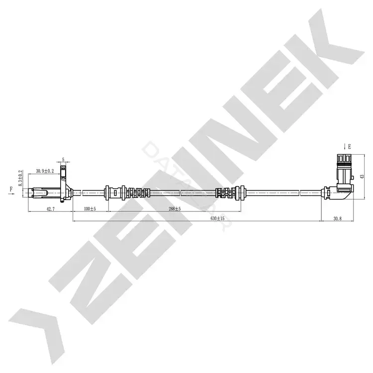 Датчик АБС ZENNEK DAS0149