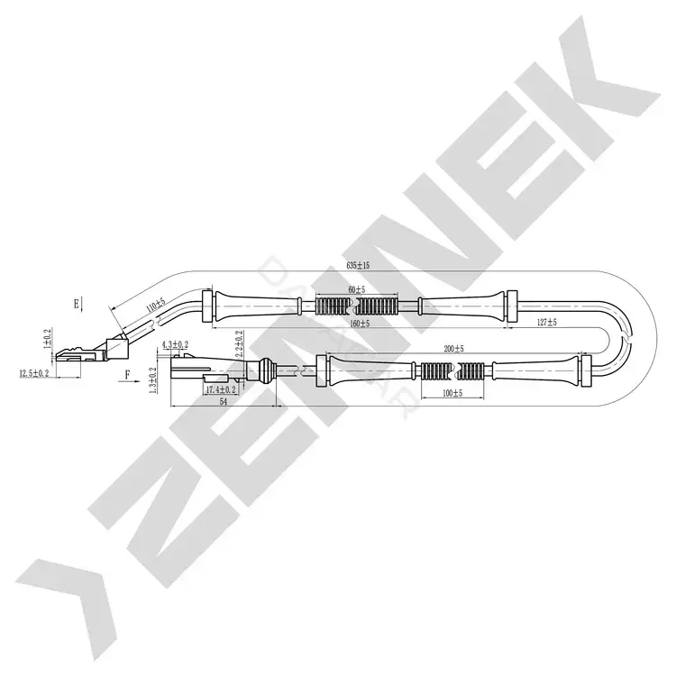 Датчик АБС ZENNEK DAS0252