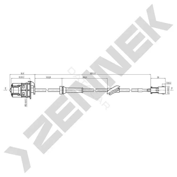 Датчик АБС ZENNEK DAS0301