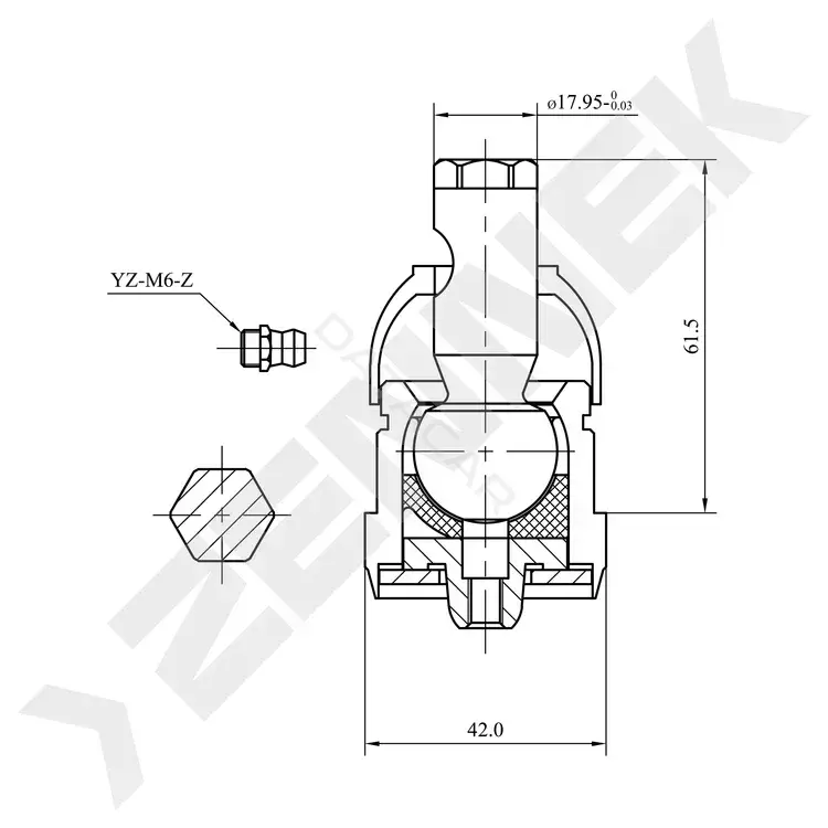 Шаровая опора ZENNEK DBJ0037