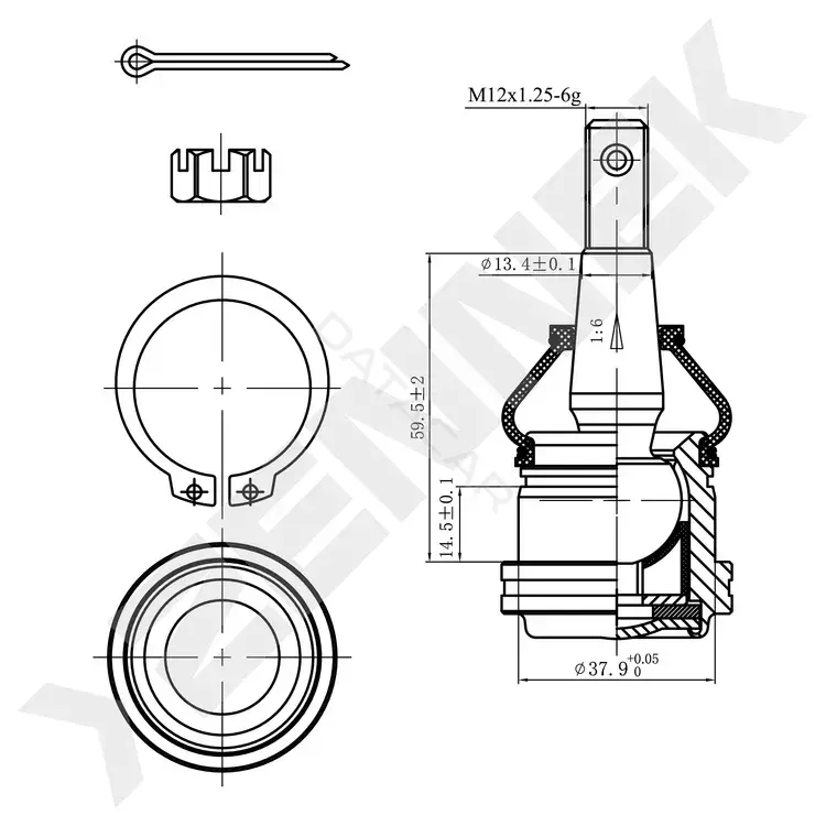 Шаровая опора ZENNEK DBJ0038