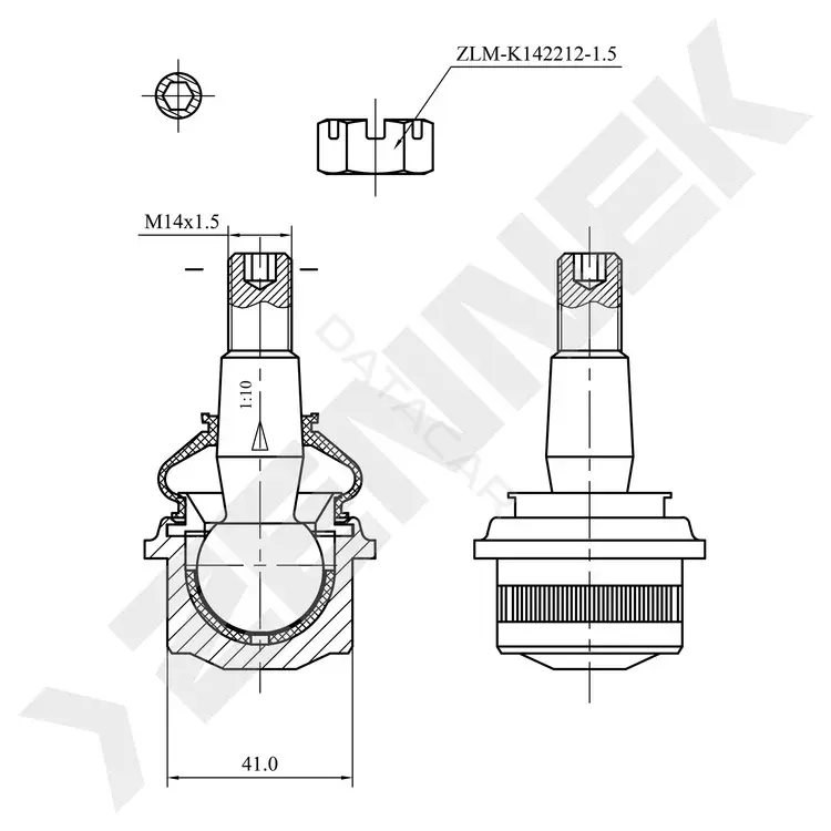 Шаровая опора ZENNEK DBJ0054