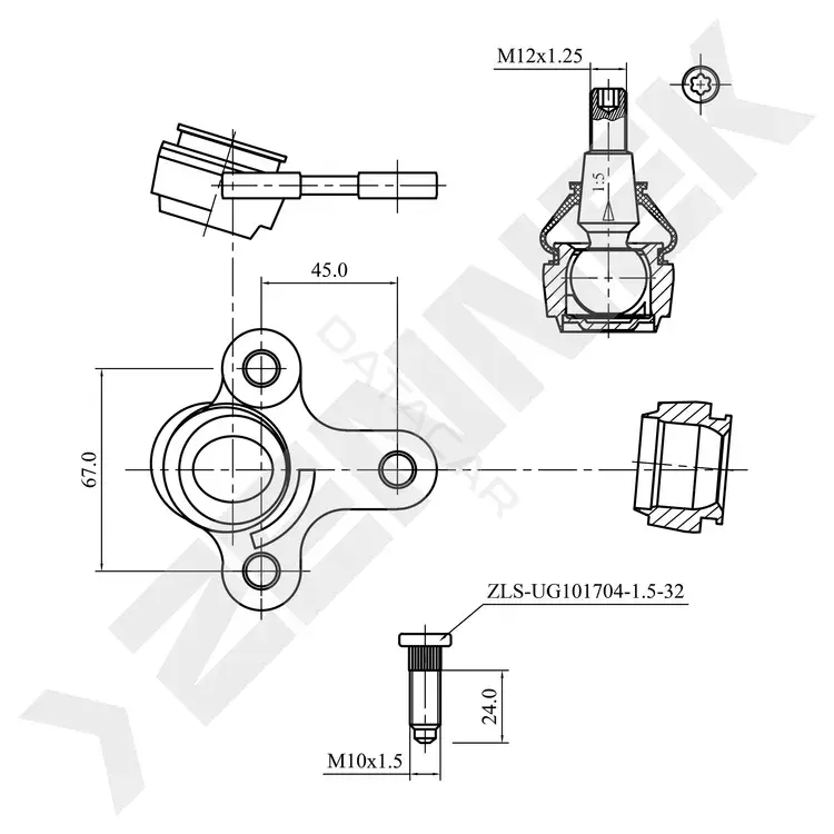 Шаровая опора ZENNEK DBJ0055