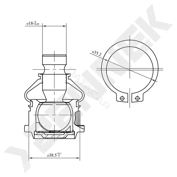Шаровая опора ZENNEK DBJ0057