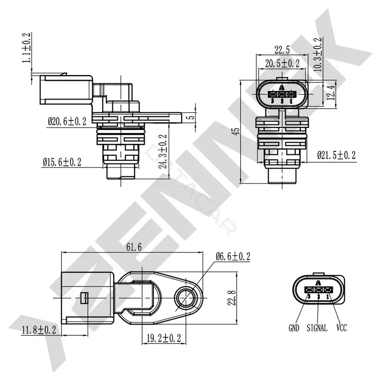 Датчик распредвала ZENNEK DCS0126