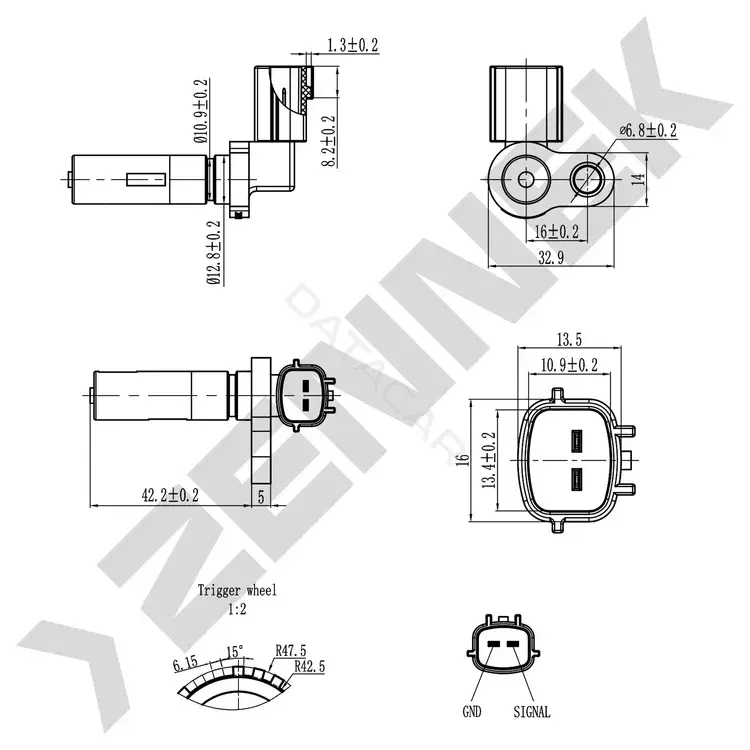 Датчик распредвала ZENNEK DCS0285